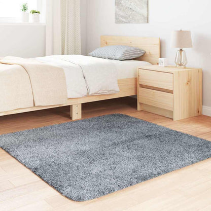 vidaXL Shaggy Rug High Pile NAVARRA Silver Grey 120x120 cm Polyester