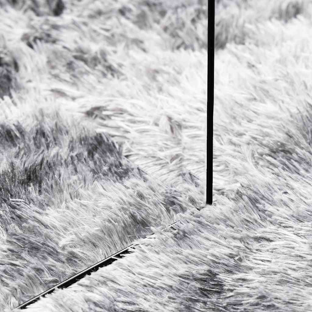 vidaXL Shaggy Rug High Pile NAVARRA Silver Grey 120x120 cm Polyester