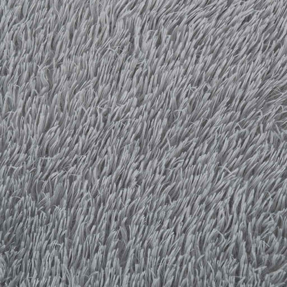 vidaXL Shaggy Rug High Pile NAVARRA Silver Grey 120x120 cm Polyester