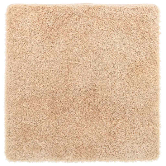 vidaXL Shaggy Rug High Pile NAVARRA Beige 160x160 cm Polyester