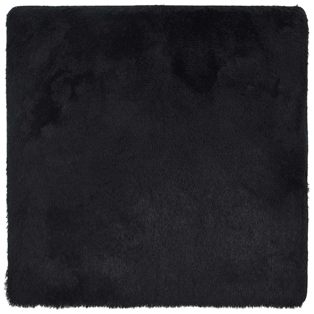 vidaXL Shaggy Rug High Pile NAVARRA Black 160x160 cm Polyester