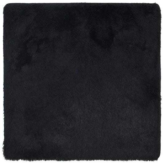 vidaXL Shaggy Rug High Pile NAVARRA Black 160x160 cm Polyester