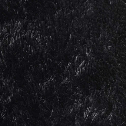 vidaXL Shaggy Rug High Pile NAVARRA Black 160x160 cm Polyester