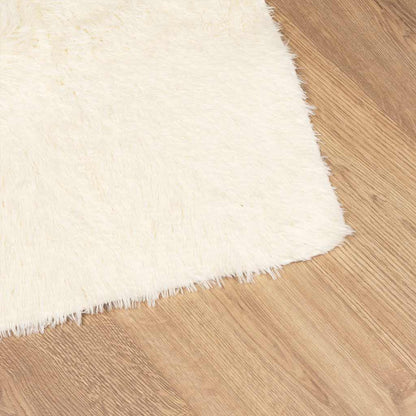 vidaXL Shaggy Rug High Pile NAVARRA Cream 160x160 cm Polyester