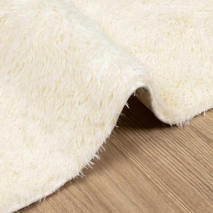vidaXL Shaggy Rug High Pile NAVARRA Cream 160x160 cm Polyester