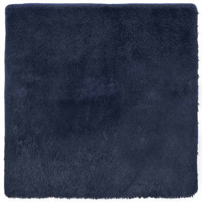 vidaXL Shaggy Rug High Pile NAVARRA Navy 160x160 cm Polyester