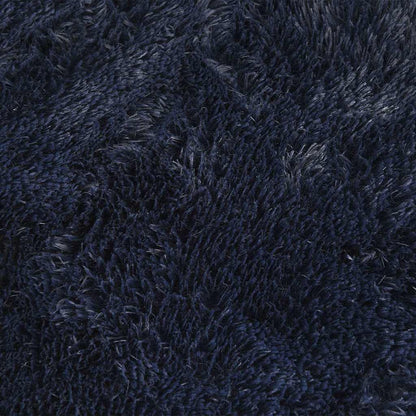 vidaXL Shaggy Rug High Pile NAVARRA Navy 160x160 cm Polyester