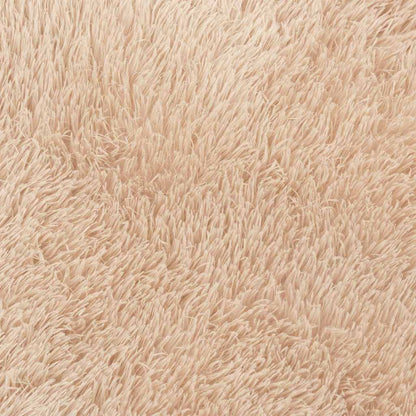 vidaXL Shaggy Rug High Pile NAVARRA Beige 200x200 cm Polyester