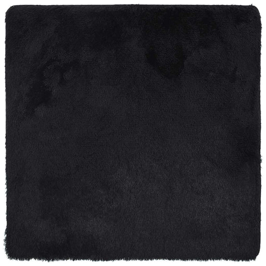 vidaXL Shaggy Rug High Pile “NAVARRA” Black 200x200 cm Polyester