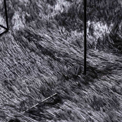 vidaXL Shaggy Rug High Pile NAVARRA Dark Grey 200x200 cm Polyester