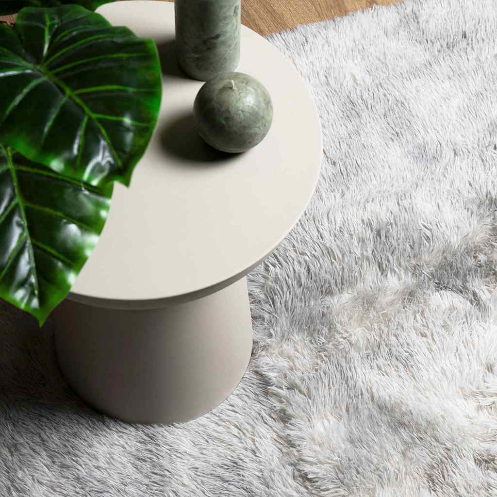 vidaXL Shaggy Rug High Pile NAVARRA Light Grey 200x200 cm Polyester