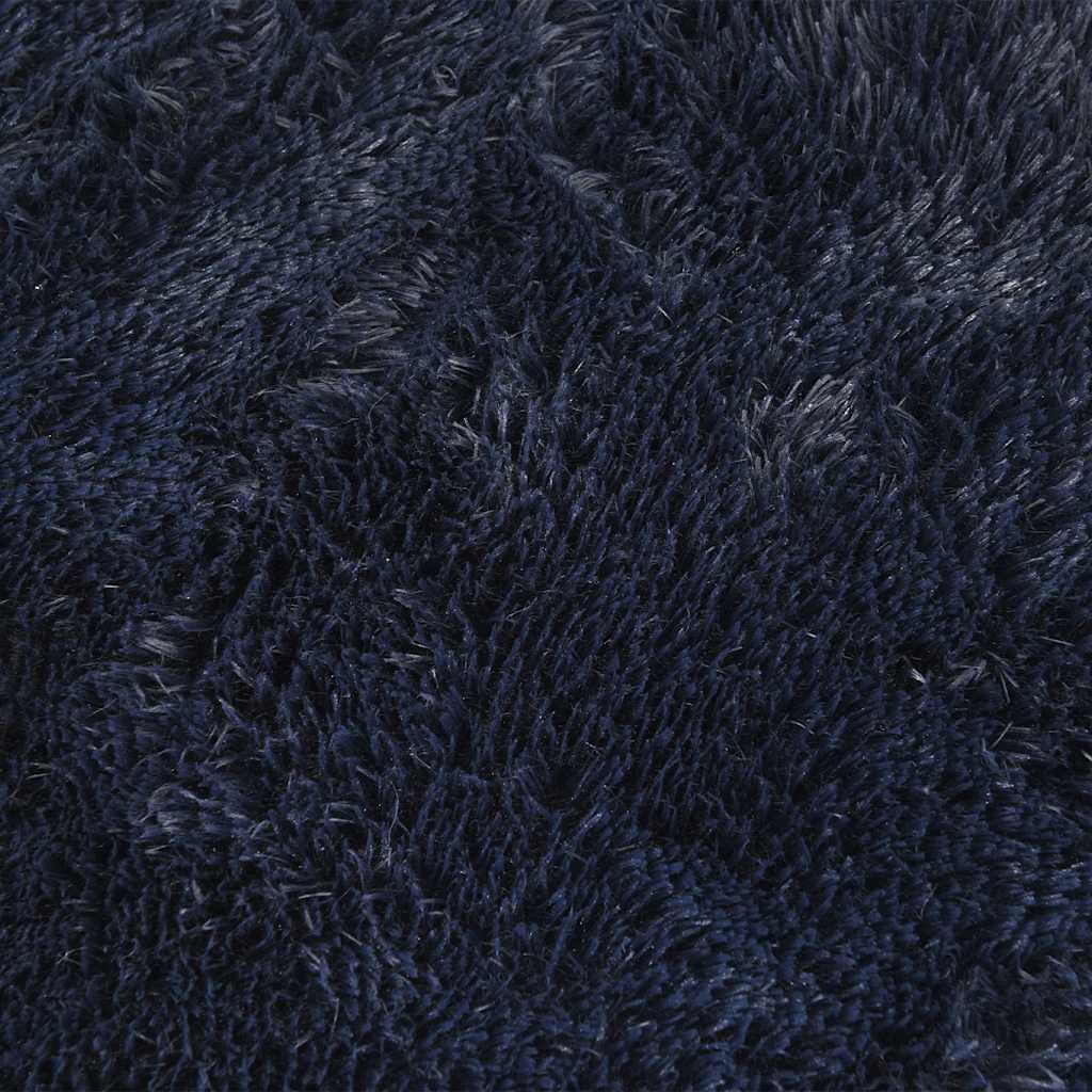 vidaXL Shaggy Rug High Pile NAVARRA Navy 200x200 cm Polyester