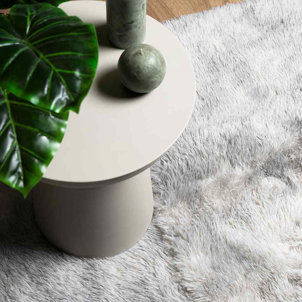 vidaXL Shaggy Rug High Pile NAVARRA Silver Grey 200x200 cm Polyester