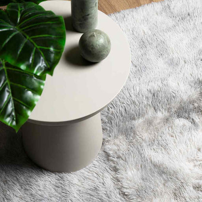 vidaXL Shaggy Rug High Pile NAVARRA Silver Grey 200x200 cm Polyester