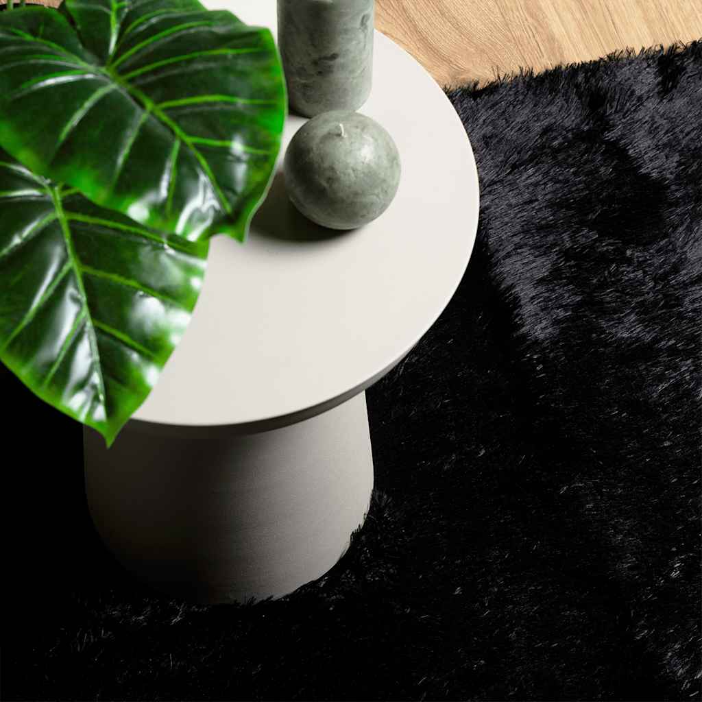 vidaXL Shaggy Rug High Pile NAVARRA Black 240x240 cm Polyester