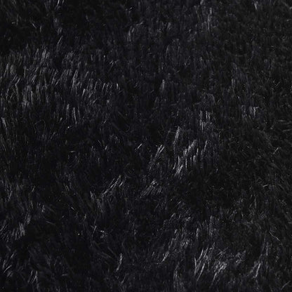 vidaXL Shaggy Rug High Pile NAVARRA Black 240x240 cm Polyester