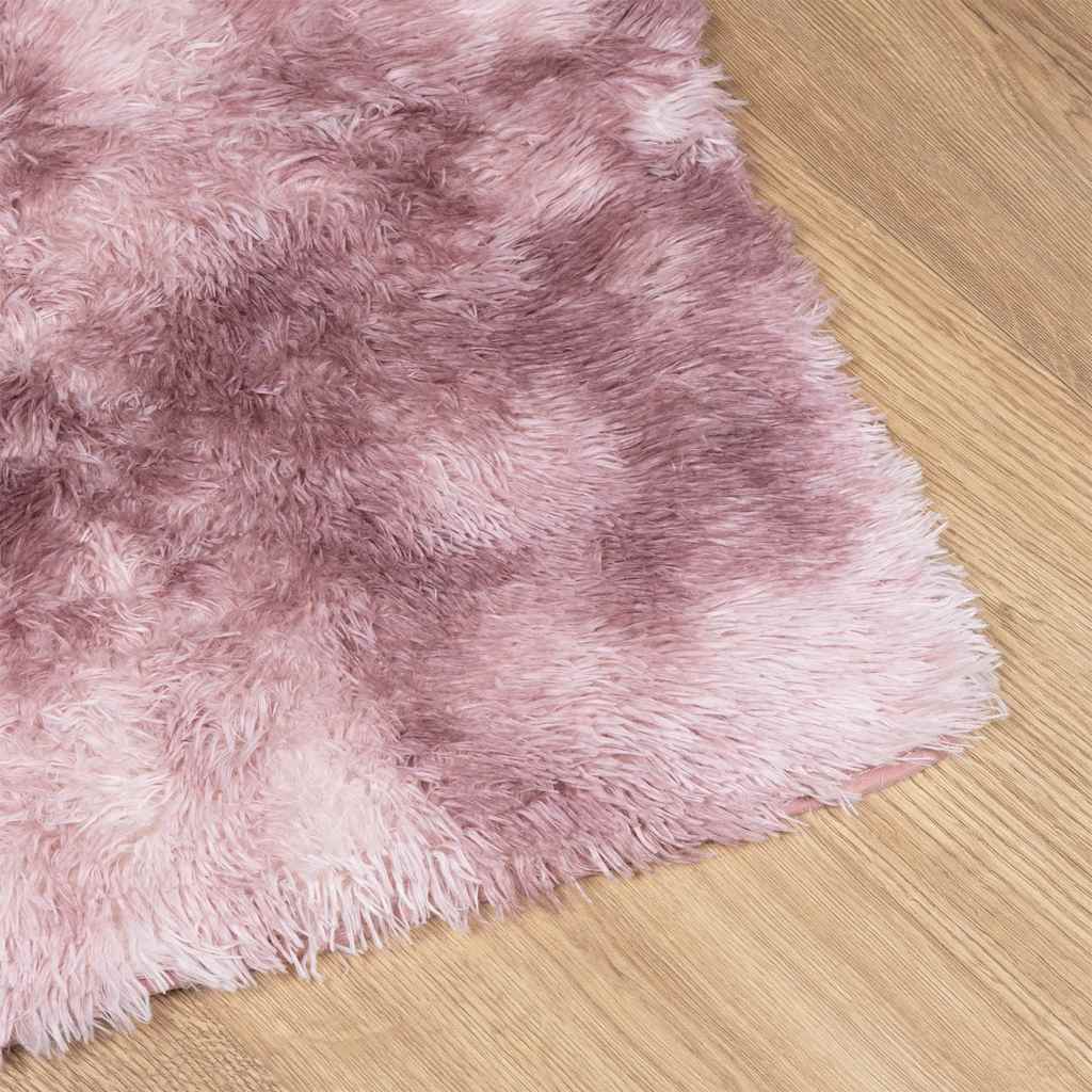vidaXL Shaggy Rug High Pile NAVARRA Dusty Pink 240x240 cm Polyester