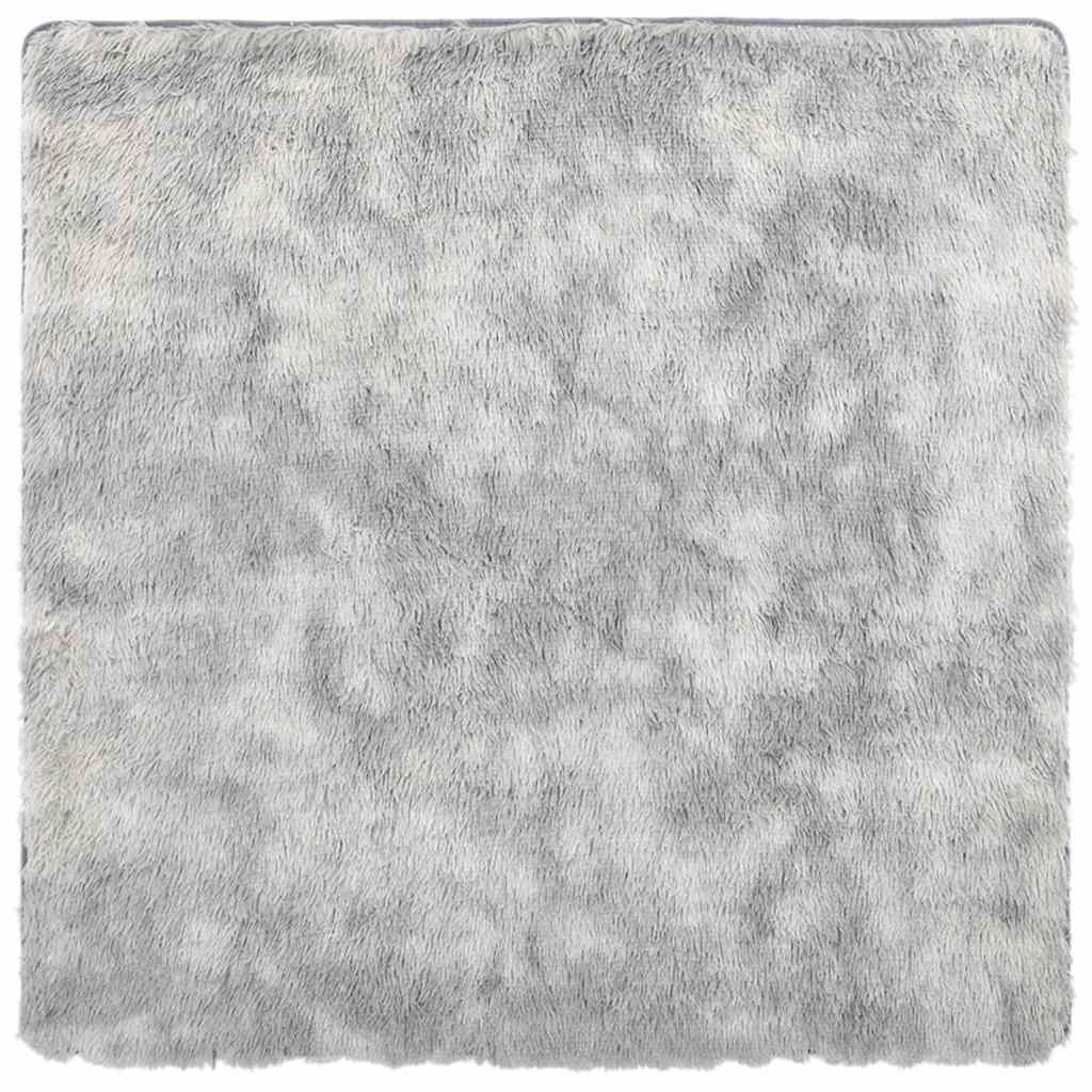 vidaXL Shaggy Rug High Pile NAVARRA Light Grey 240x240 cm Polyester