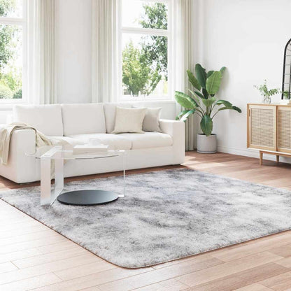 vidaXL Shaggy Rug High Pile NAVARRA Light Grey 240x240 cm Polyester