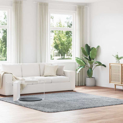 vidaXL Shaggy Rug High Pile NAVARRA Light Grey 240x240 cm Polyester