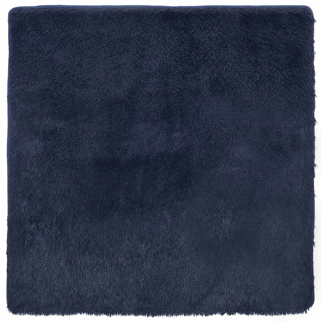 vidaXL Shaggy Rug High Pile NAVARRA Navy 240x240 cm Polyester