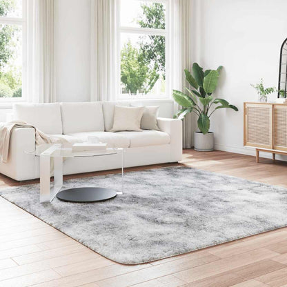 vidaXL Shaggy Rug High Pile NAVARRA Silver Grey 240x240 cm Polyester