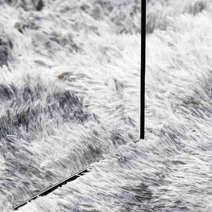 vidaXL Shaggy Rug High Pile NAVARRA Silver Grey 240x240 cm Polyester