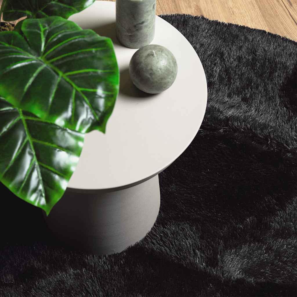 vidaXL Shaggy Rug High Pile NAVARRA Black 100x100 cm Polyester
