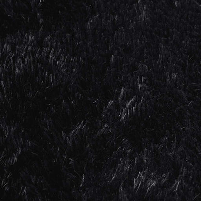 vidaXL Shaggy Rug High Pile NAVARRA Black 100x100 cm Polyester