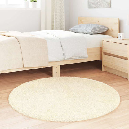 vidaXL Shaggy Rug High Pile NAVARRA Cream 100x100 cm Polyester