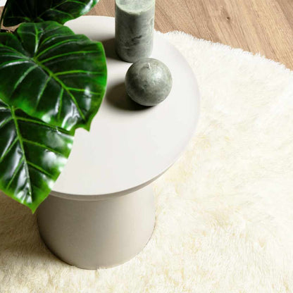 vidaXL Shaggy Rug High Pile NAVARRA Cream 100x100 cm Polyester