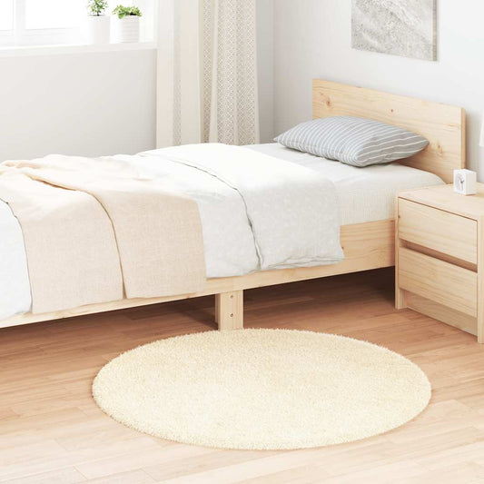 vidaXL Shaggy Rug High Pile NAVARRA Cream 100x100 cm Polyester