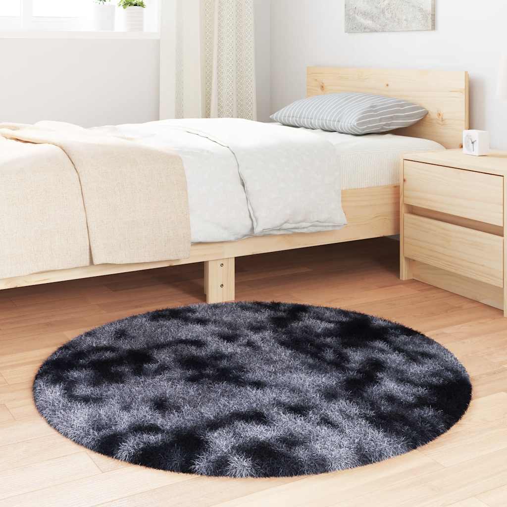 vidaXL Shaggy Rug High Pile NAVARRA Dark Grey 100x100 cm Polyester