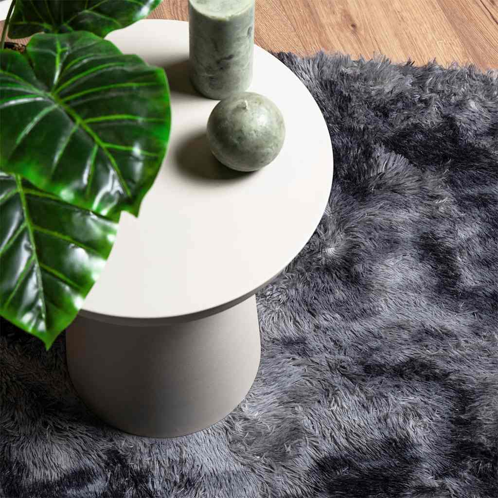 vidaXL Shaggy Rug High Pile NAVARRA Dark Grey 100x100 cm Polyester