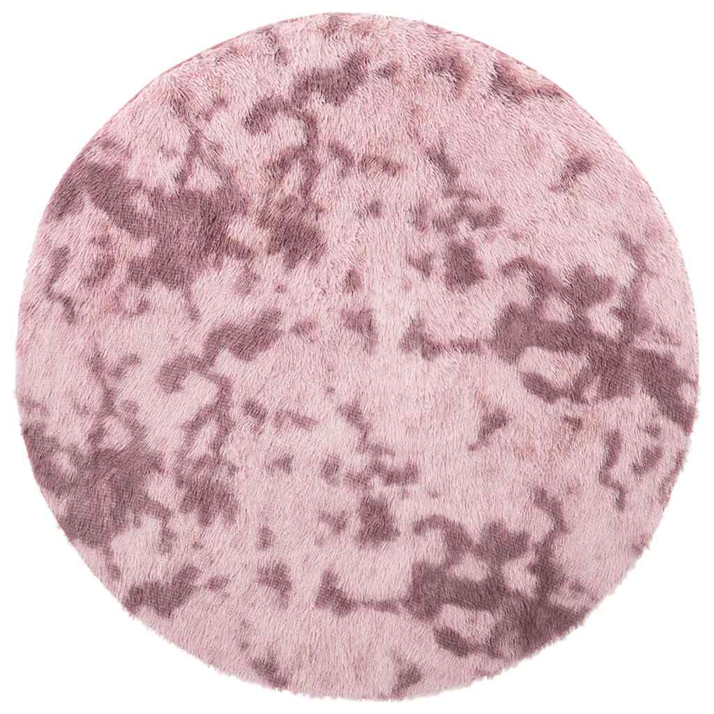 vidaXL Shaggy Rug High Pile NAVARRA Dusty Pink 100x100 cm Polyester