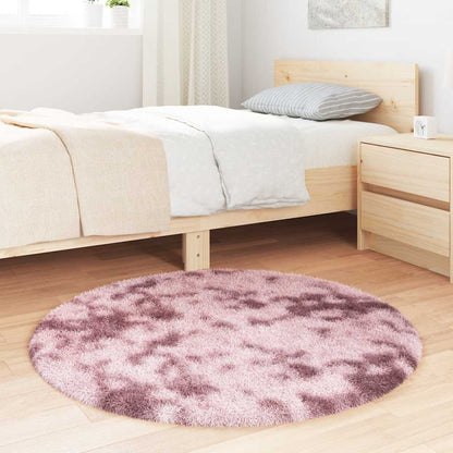 vidaXL Shaggy Rug High Pile NAVARRA Dusty Pink 100x100 cm Polyester