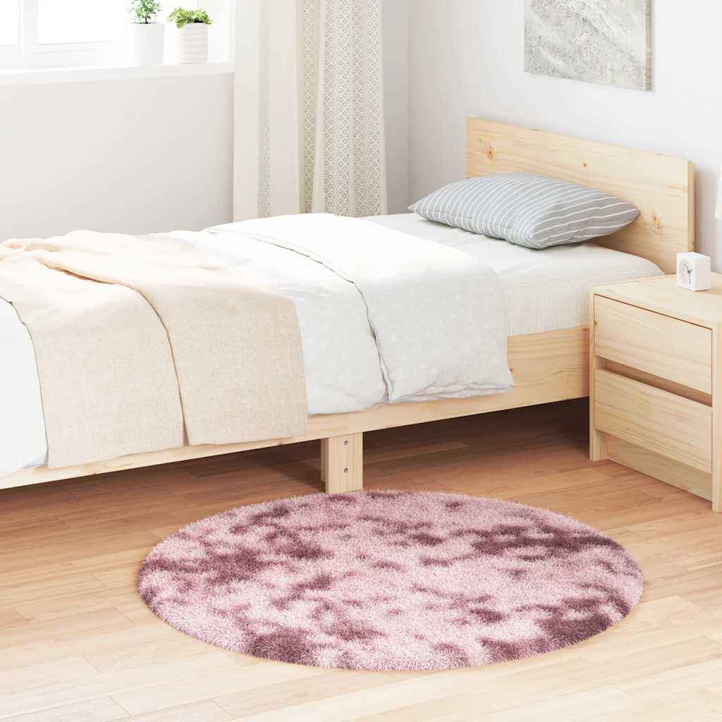 vidaXL Shaggy Rug High Pile NAVARRA Dusty Pink 100x100 cm Polyester