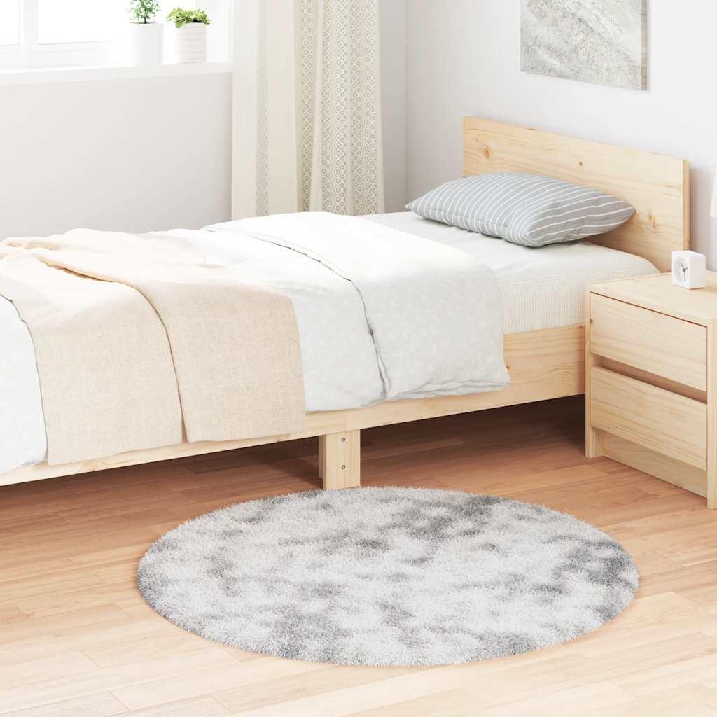 vidaXL Shaggy Rug High Pile NAVARRA Light Grey 100x100 cm Polyester