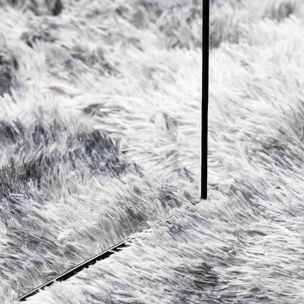 vidaXL Shaggy Rug High Pile NAVARRA Silver Grey 100x100 cm Polyester