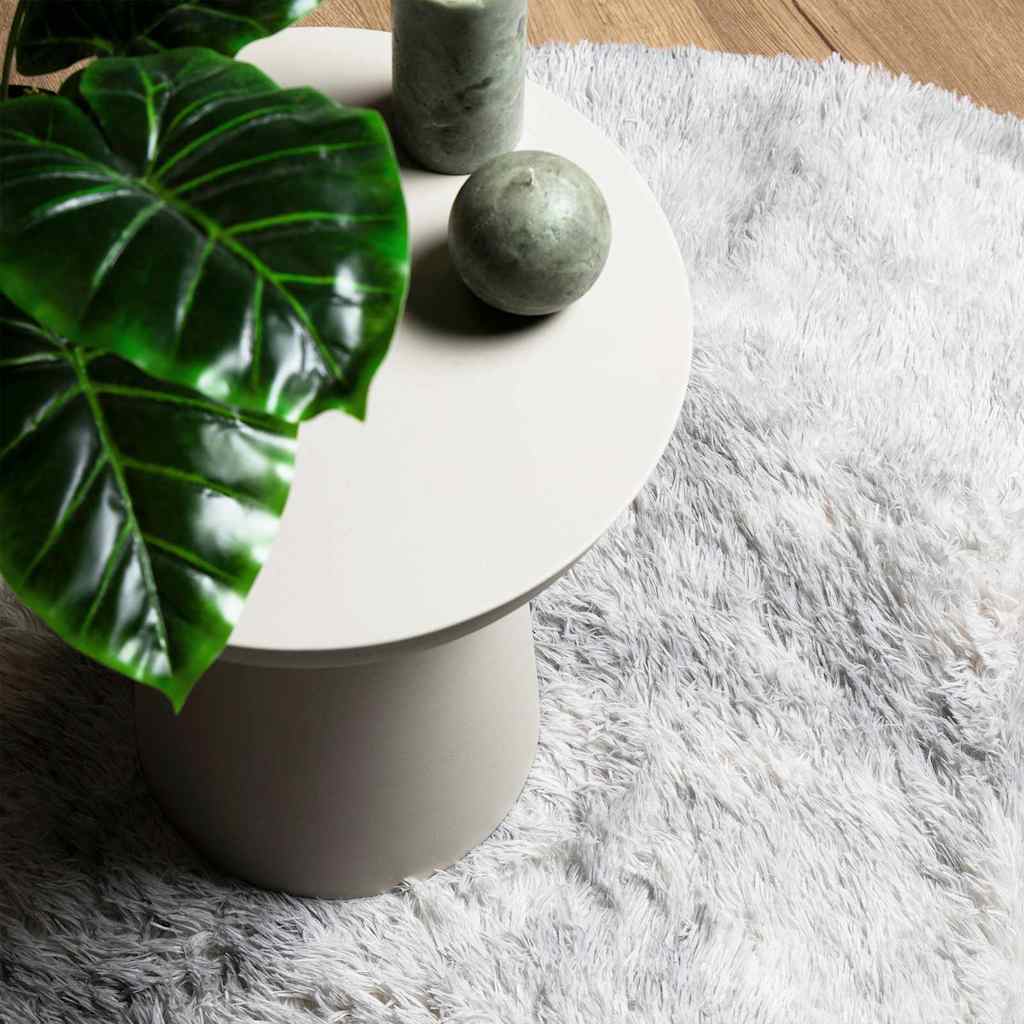 vidaXL Shaggy Rug High Pile NAVARRA Silver Grey 100x100 cm Polyester