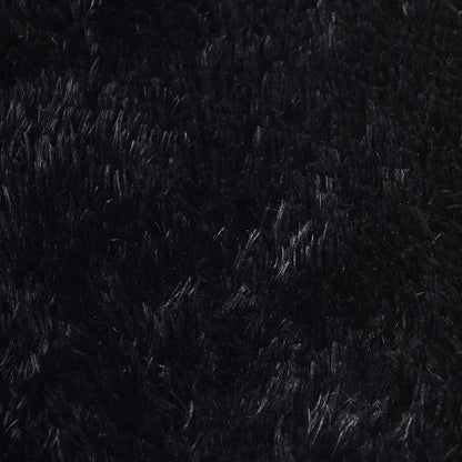 vidaXL Shaggy Rug High Pile NAVARRA Black 120x120 cm Polyester