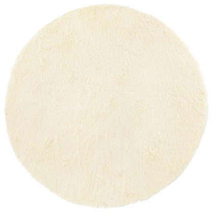 vidaXL Shaggy Rug High Pile NAVARRA Cream 120x120 cm Polyester