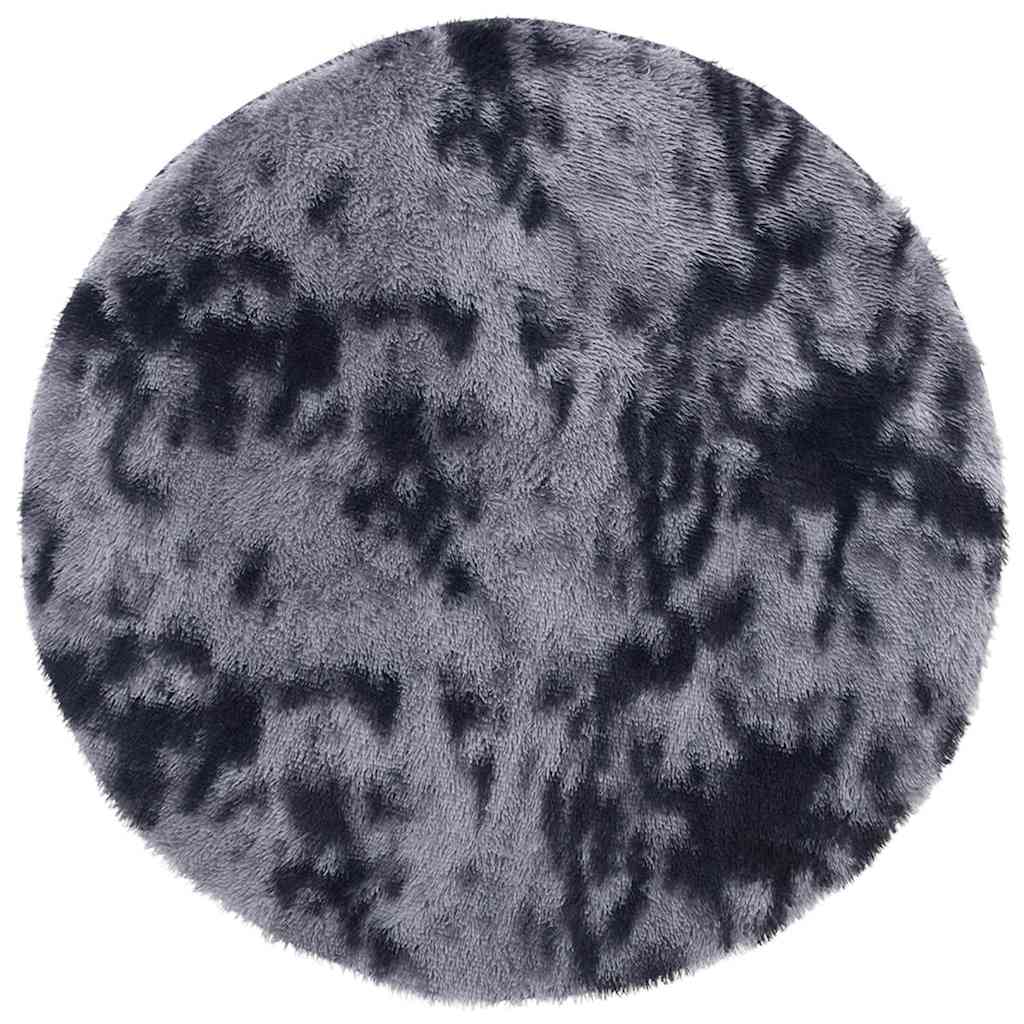 vidaXL Shaggy Rug High Pile NAVARRA Dark Grey 120x120 cm Polyester