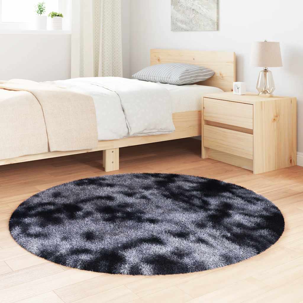 vidaXL Shaggy Rug High Pile NAVARRA Dark Grey 120x120 cm Polyester