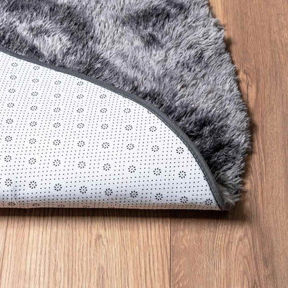 vidaXL Shaggy Rug High Pile NAVARRA Dark Grey 120x120 cm Polyester