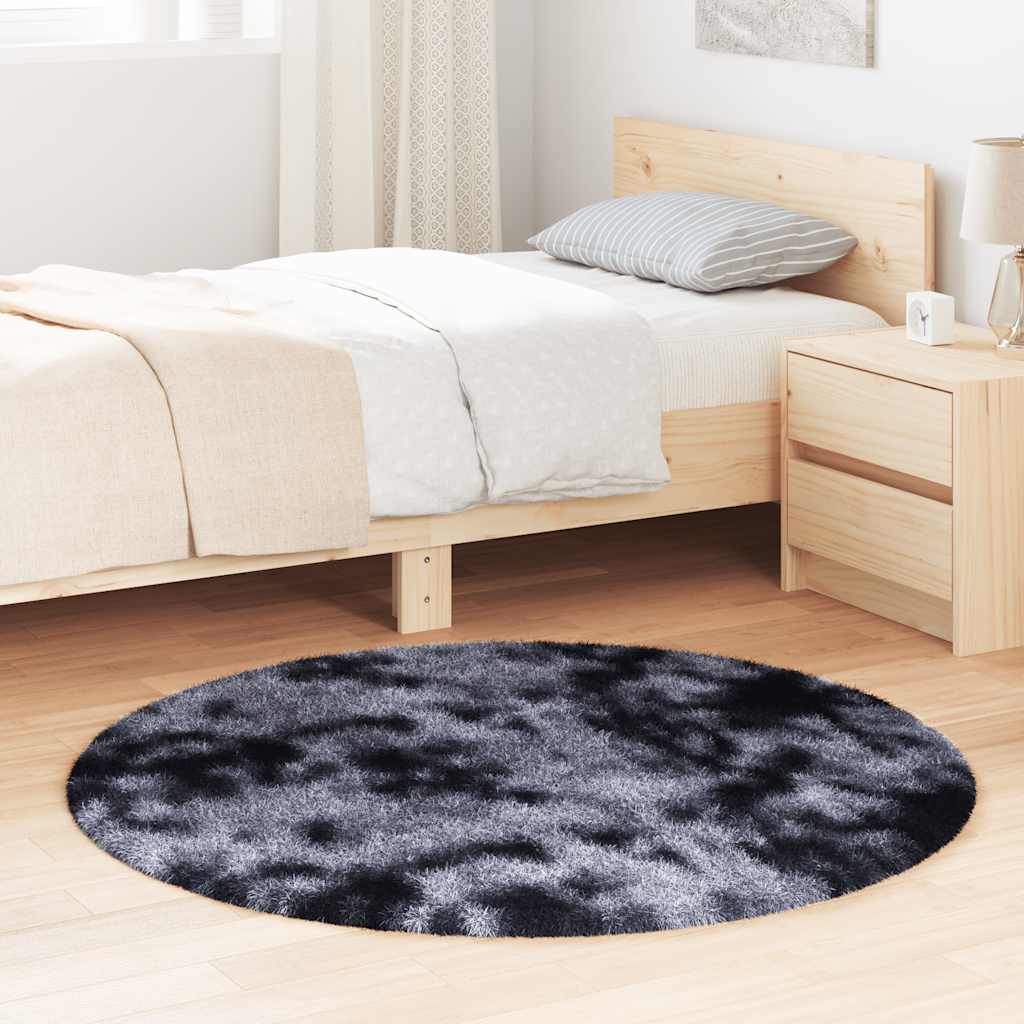 vidaXL Shaggy Rug High Pile NAVARRA Dark Grey 120x120 cm Polyester
