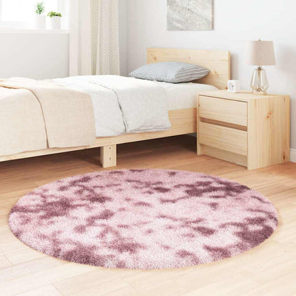 vidaXL Shaggy Rug High Pile NAVARRA Dusty Pink 120x120 cm Polyester