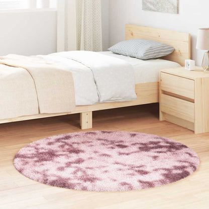vidaXL Shaggy Rug High Pile NAVARRA Dusty Pink 120x120 cm Polyester
