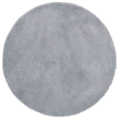 vidaXL Shaggy Rug High Pile NAVARRA Light Grey 120x120 cm Polyester