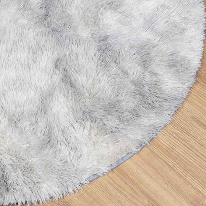 vidaXL Shaggy Rug High Pile NAVARRA Light Grey 120x120 cm Polyester